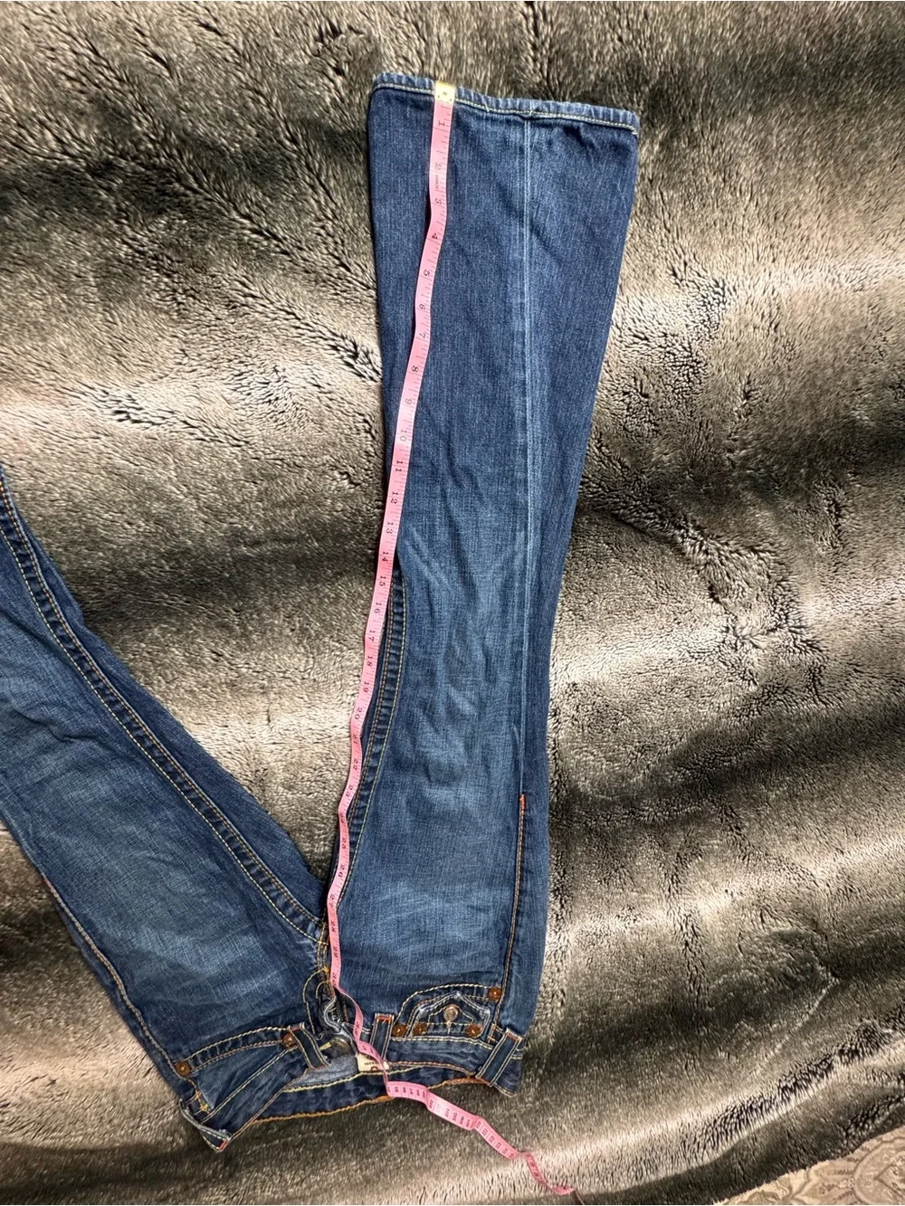 Vintage True Religion Joey Big T Jeans 24 Made USA Y2K
